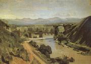 Jean Baptiste Camille  Corot The Bridge at Narni A study (mk05) oil painting picture wholesale